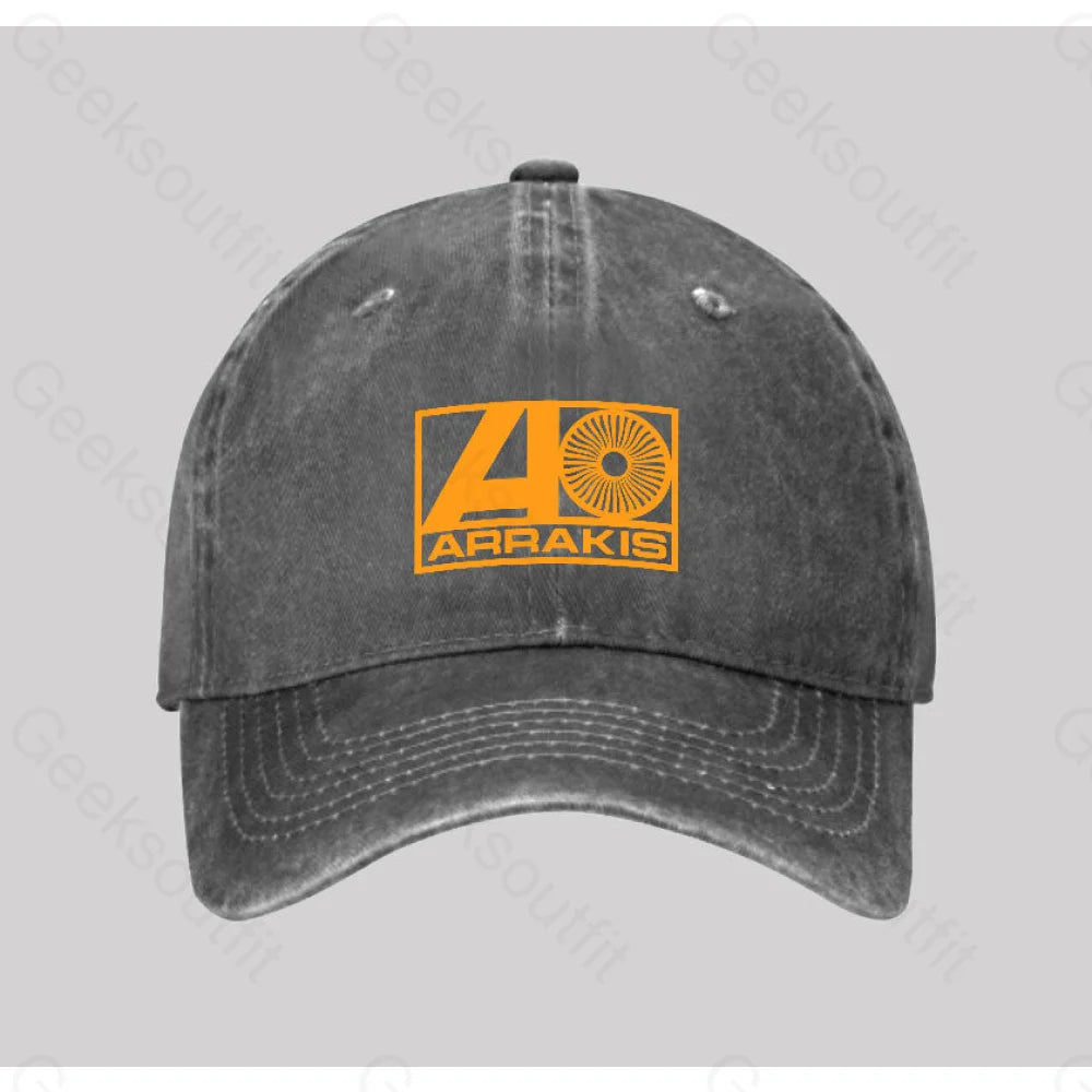 Arrecords Geek Washed Vintage Baseball Cap Grey