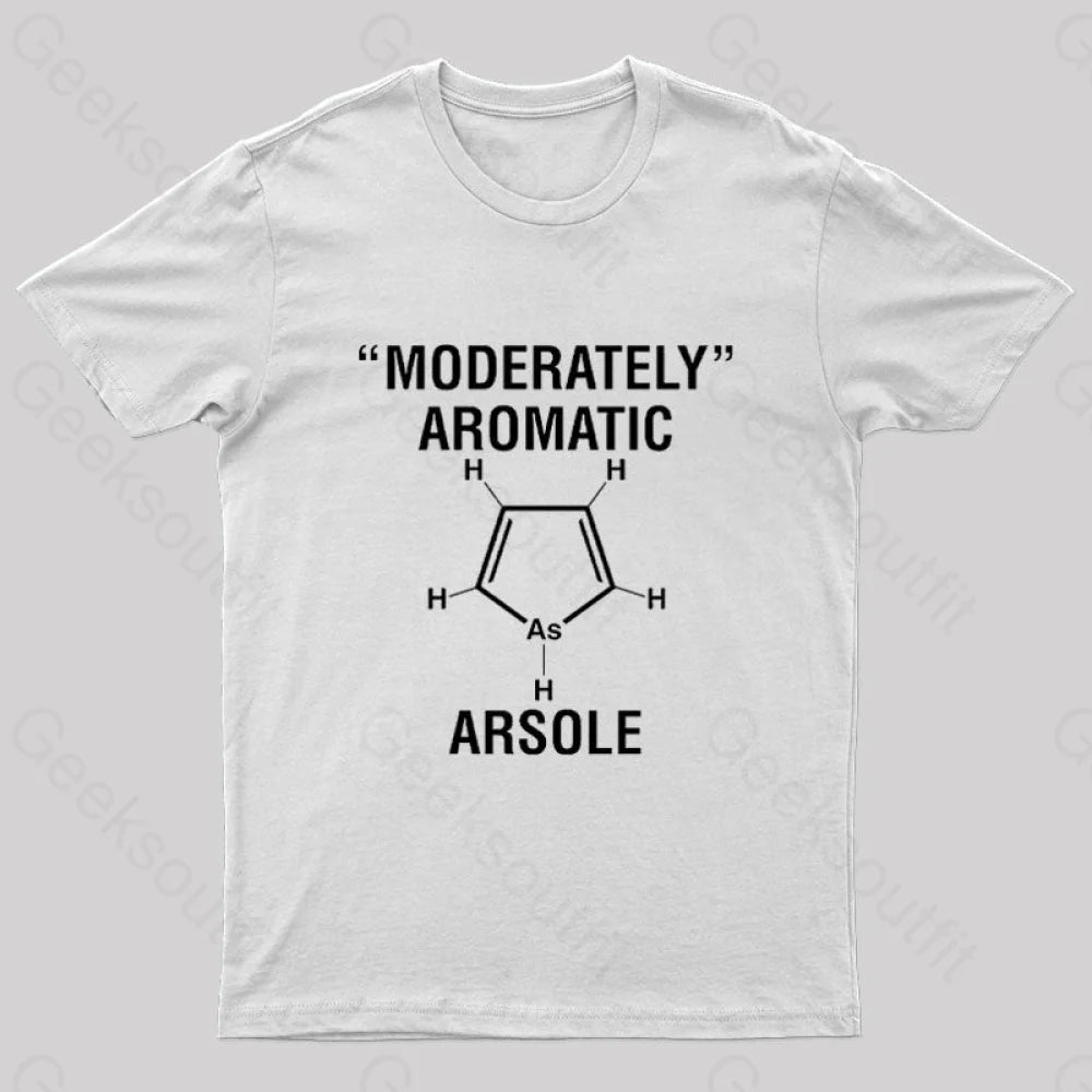 Arsole Geek T-Shirt White / S