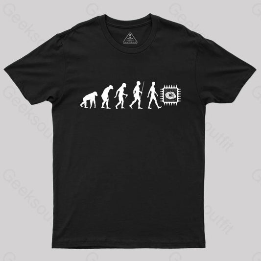 Artificial Intelligence Evolution T-Shirt Black / S