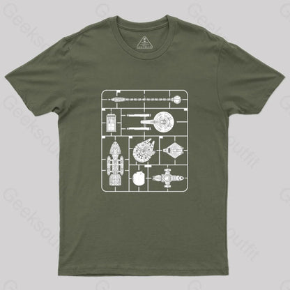 Assemble The Fleet T-Shirt Army Green / S