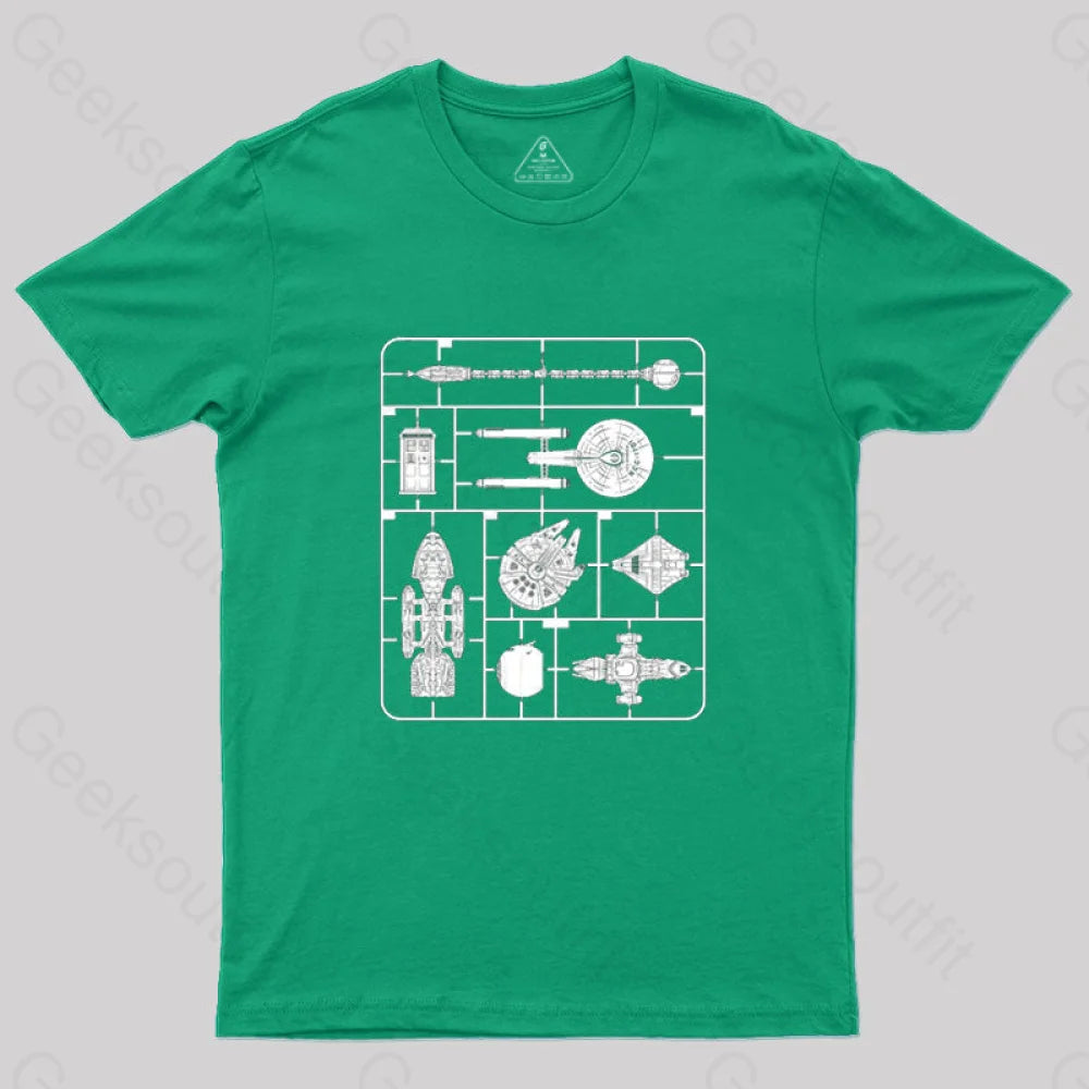 Assemble The Fleet T-Shirt Green / S