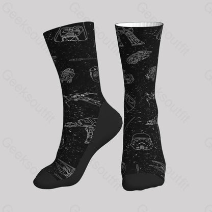 At Starry Sky Men’s Socks