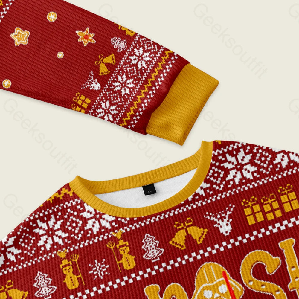 At Walker Dashing Through The Snow Red Ugly Christmas Sweater