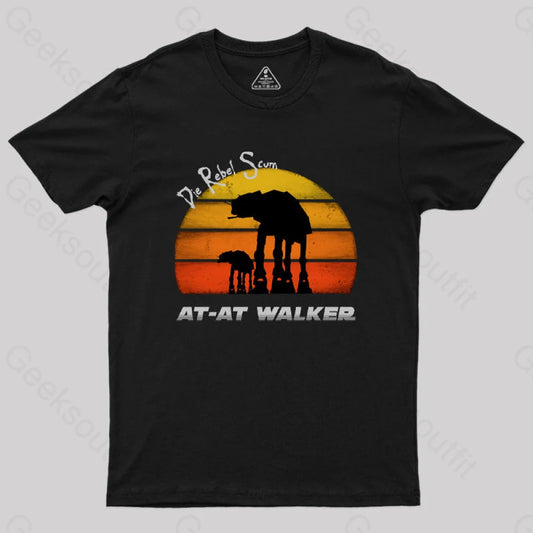 At-At Walker Geek T-Shirt Black / S