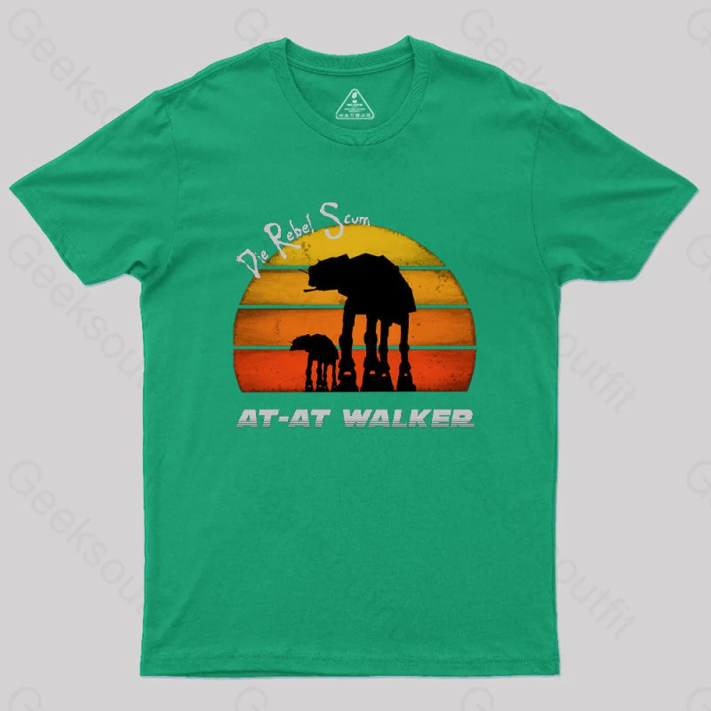 At-At Walker Geek T-Shirt Green / S