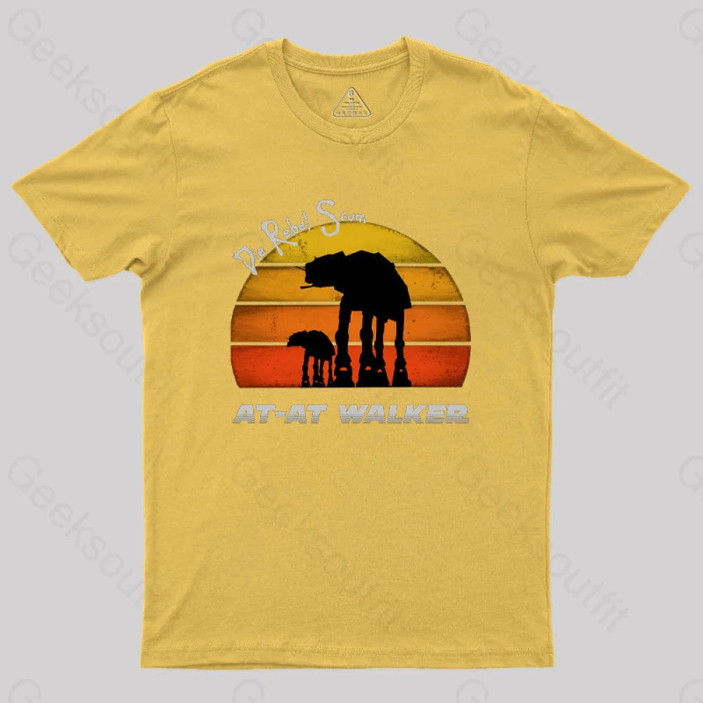 At-At Walker Geek T-Shirt Yellow / S