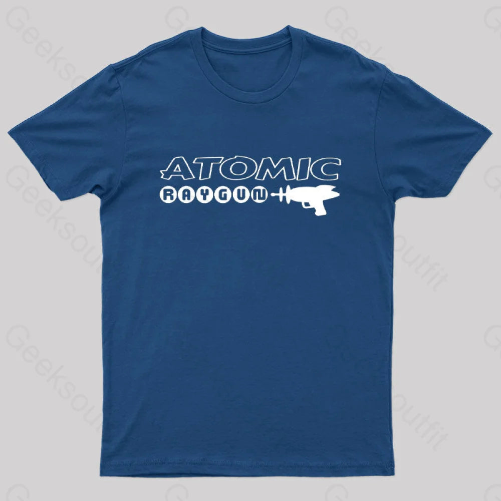 Atomic Raygun Nerd T-Shirt Navy / S