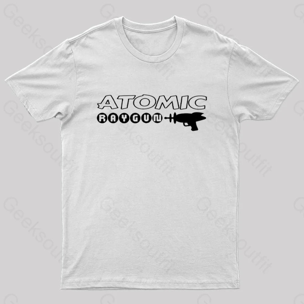 Atomic Raygun Nerd T-Shirt White / S