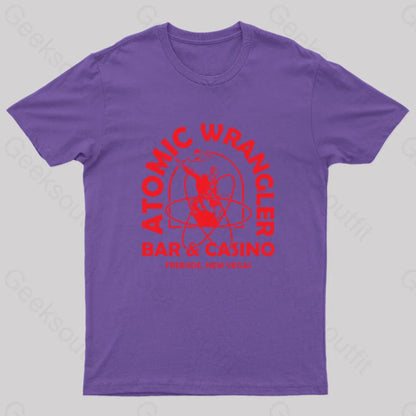 Atomic Wrangler Nerd T-Shirt Purple / S