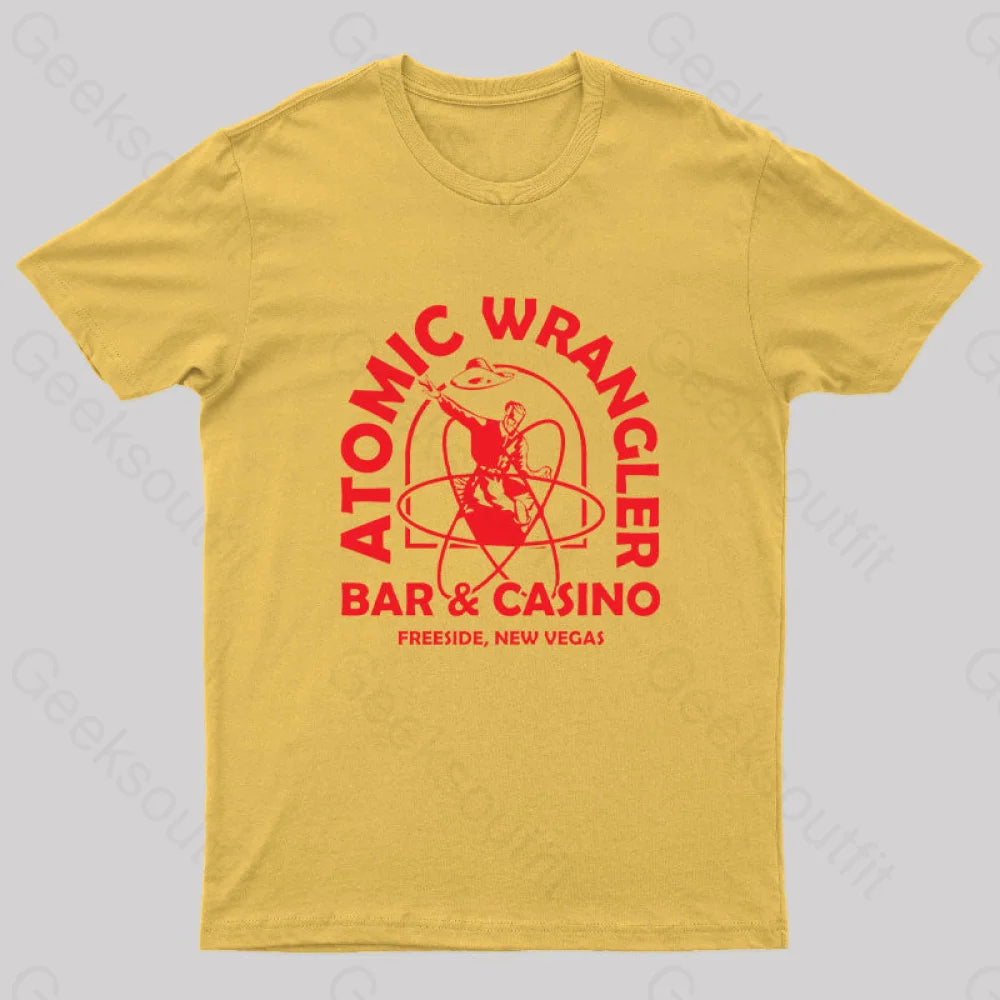 Atomic Wrangler Nerd T-Shirt Yellow / S