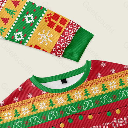 Attempted Murder Ugly Christmas Sweater