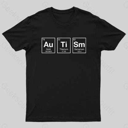 Autism Periodic Table Nerd T-Shirt Black / S