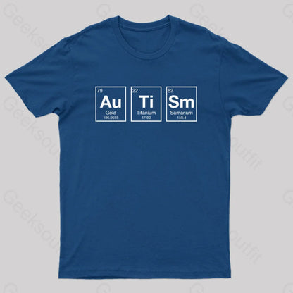 Autism Periodic Table Nerd T-Shirt Navy / S