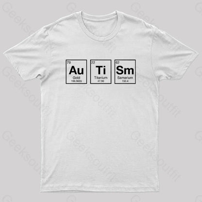 Autism Periodic Table Nerd T-Shirt White / S