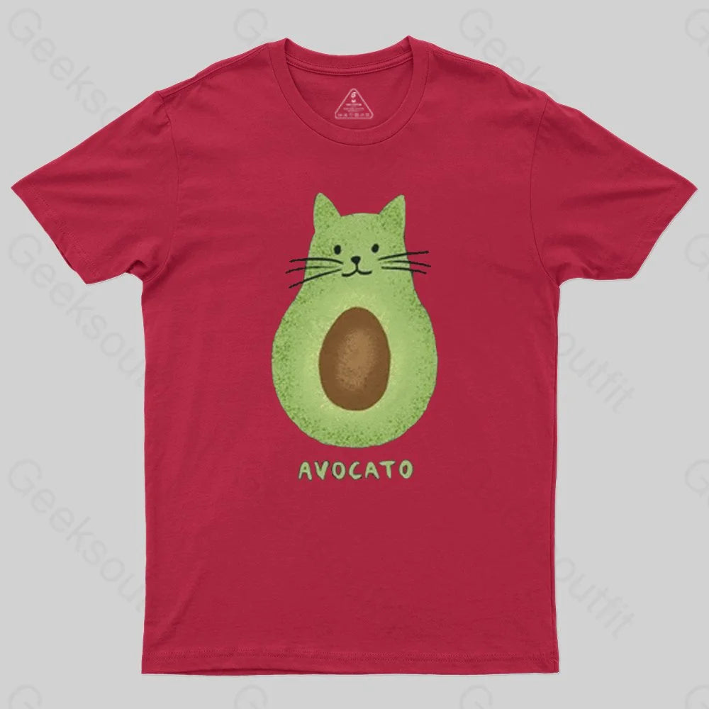 Geeksoutfit Avocato Cat Avocado Pun T Shirt for Sale online