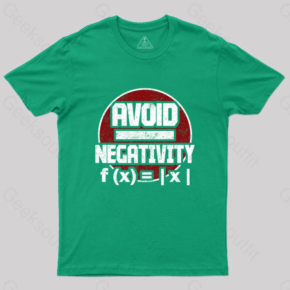 Avoid Negativity T-Shirt Green / S