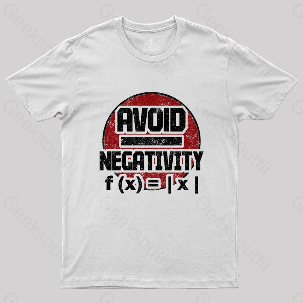 Avoid Negativity T-Shirt White / S