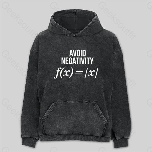 Avoid Negativity Washed Hoodie M