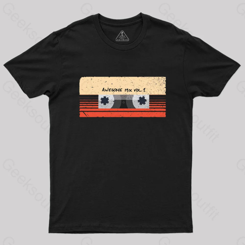 Awesome Mix Vol. 1 T-Shirt Black / S