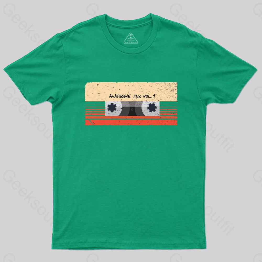 Awesome Mix Vol. 1 T-Shirt Green / S