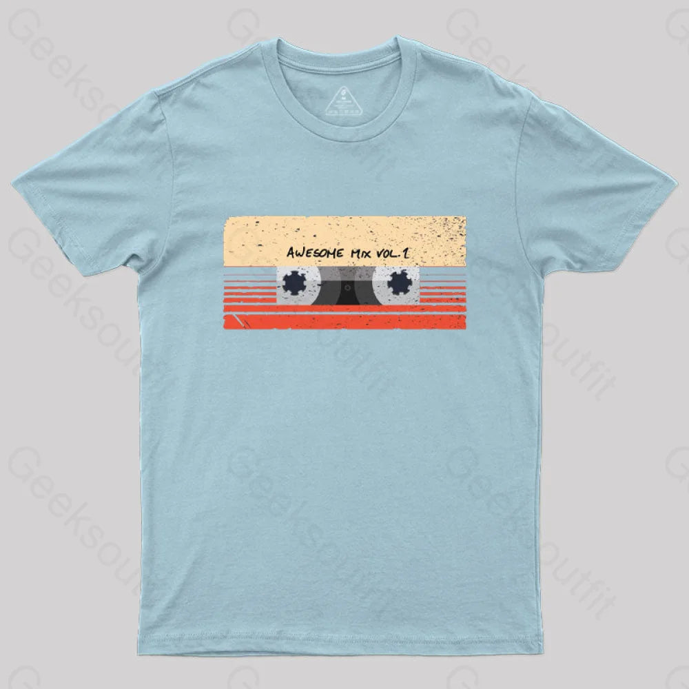 Awesome Mix Vol. 1 T-Shirt Light Blue / S