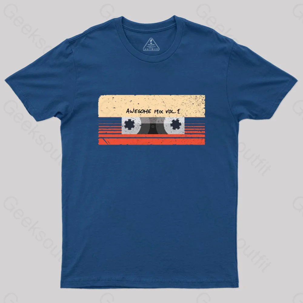 Awesome Mix Vol. 1 T-Shirt Navy / S