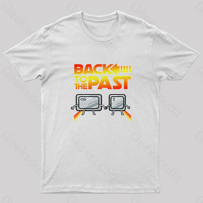 Back To The Past Geek T-Shirt White / S Yc