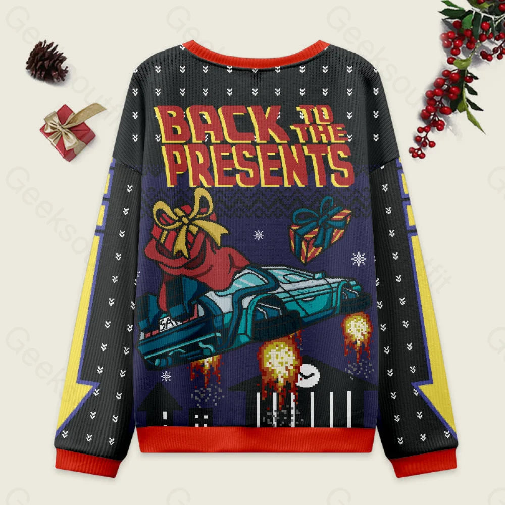 Back To The Present Ugly Christmas Sweater