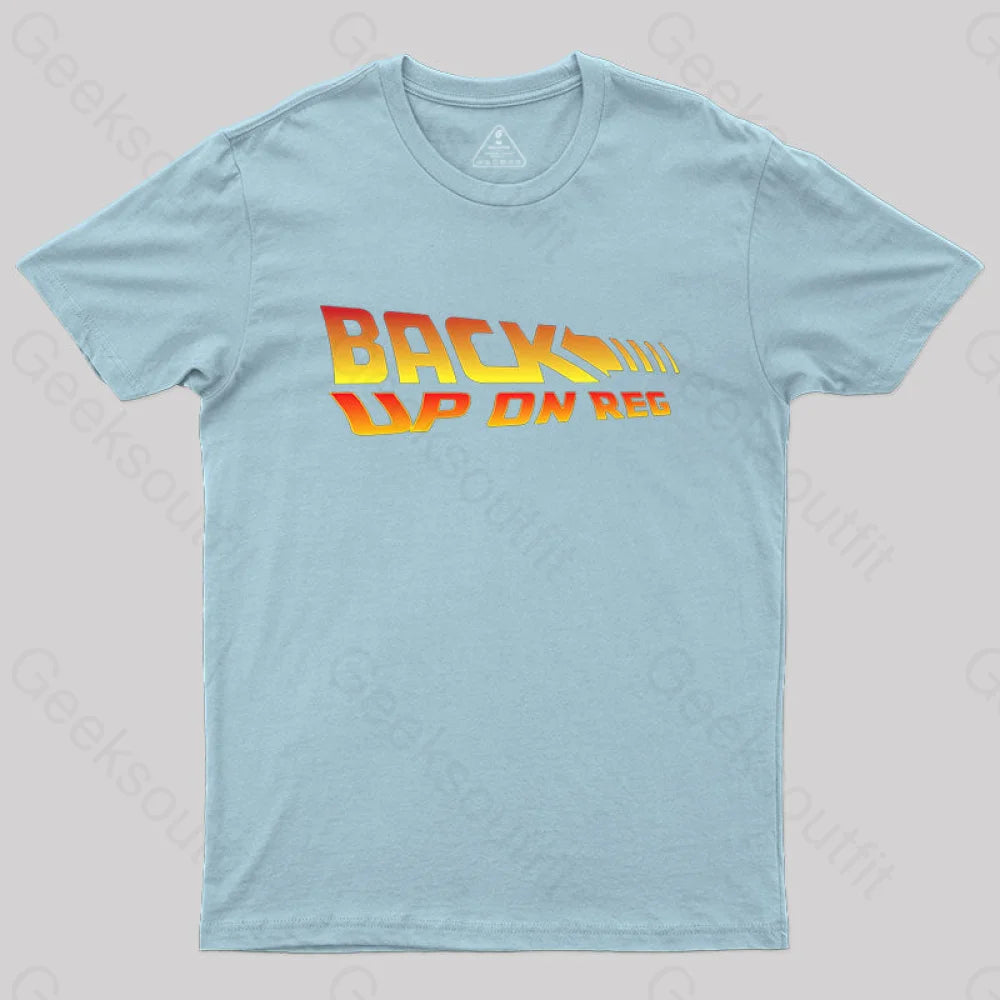 Backup On Reg T-Shirt Light Blue / S