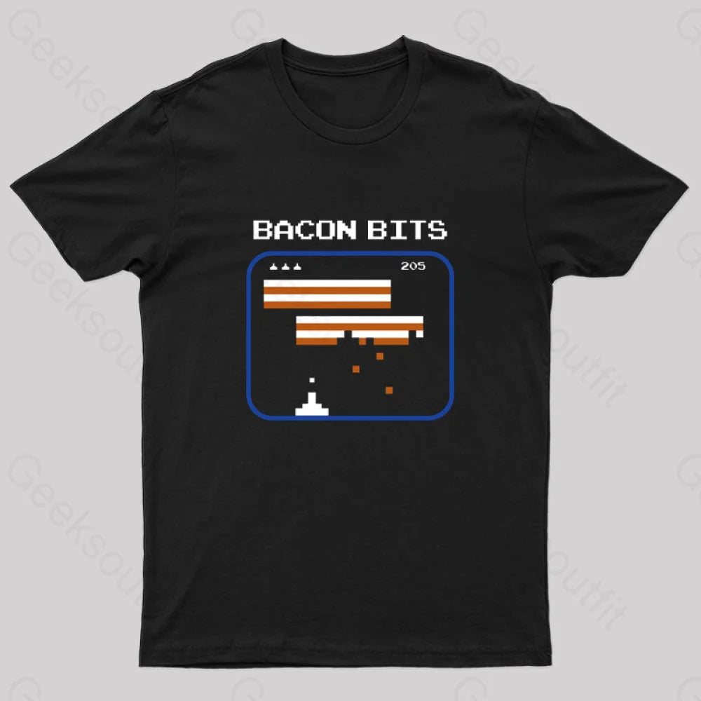 Bacon Bits Nerd T-Shirt Black / S