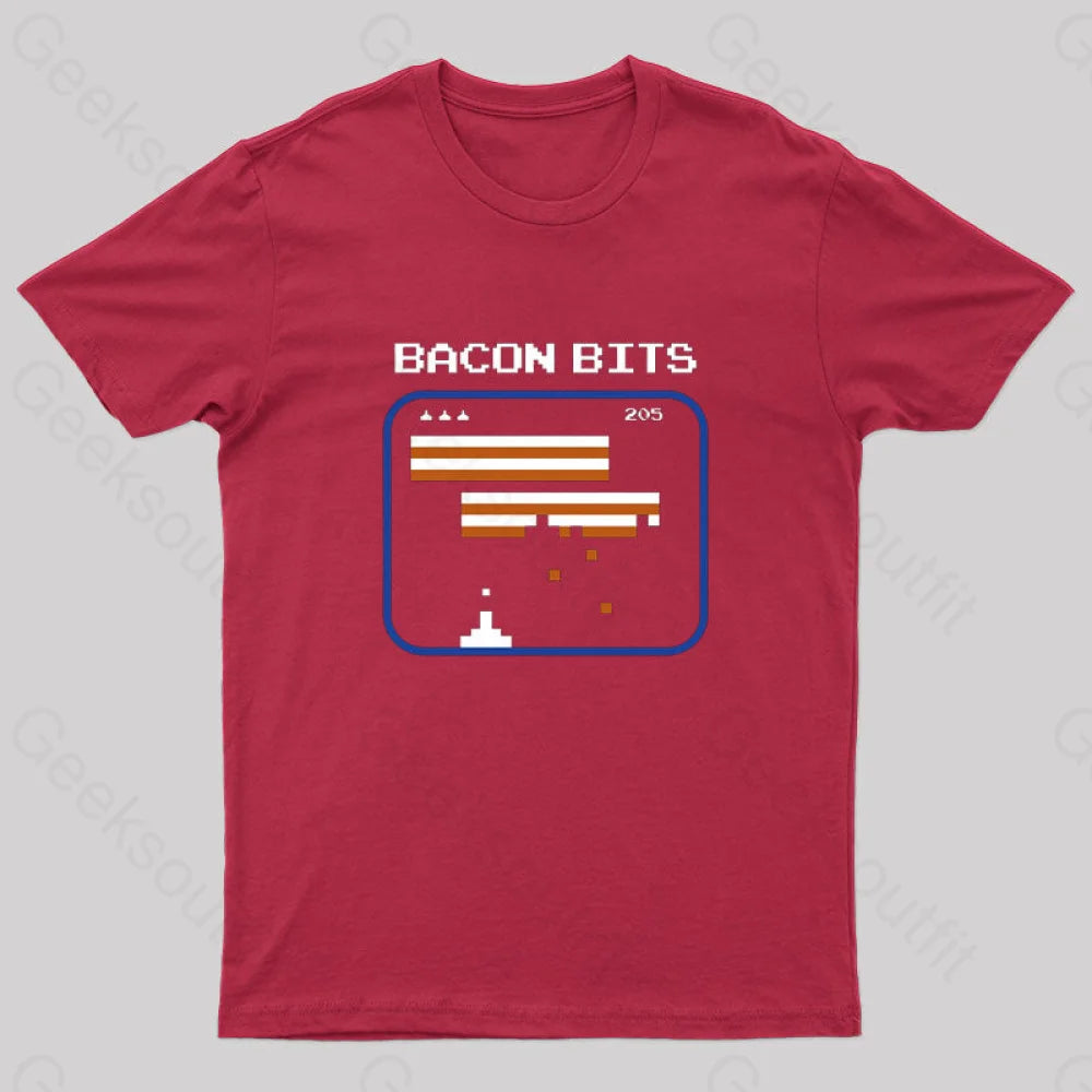 Bacon Bits Nerd T-Shirt Red / S