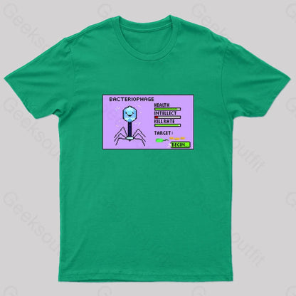 Bacteriophage Nerd T-Shirt Green / S