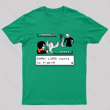 Batalla A Muerte Con Varitas Nerd T-Shirt Green / S