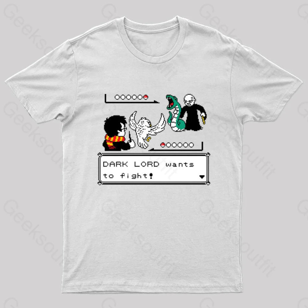 Batalla A Muerte Con Varitas Nerd T-Shirt White / S