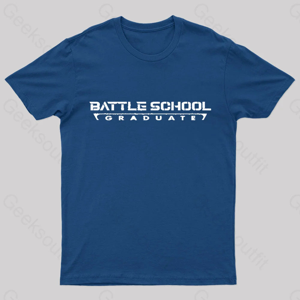 Battle School Graduate Geek T-Shirt Navy / S