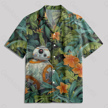 Bb8 Hawaiian Style Button Up Pocket Shirt / S Bus508 Yc