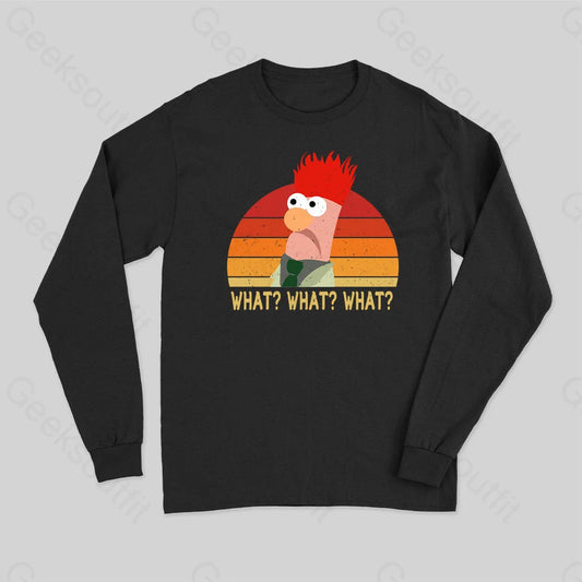 Beaker And Bunsen Muppets Long Sleeve T-Shirt Black / S