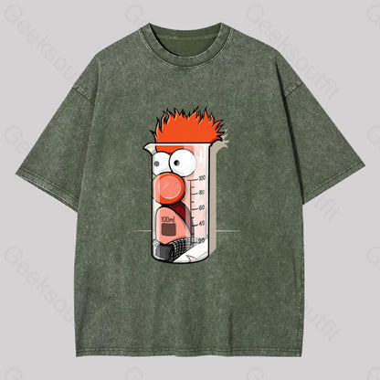 Beaker Dolls Science Washed T-Shirt Army Green / S