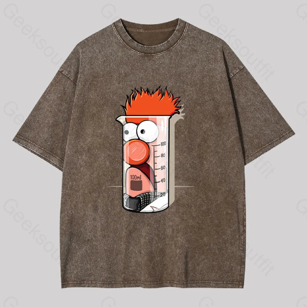 Beaker Dolls Science Washed T-Shirt Coffee / S