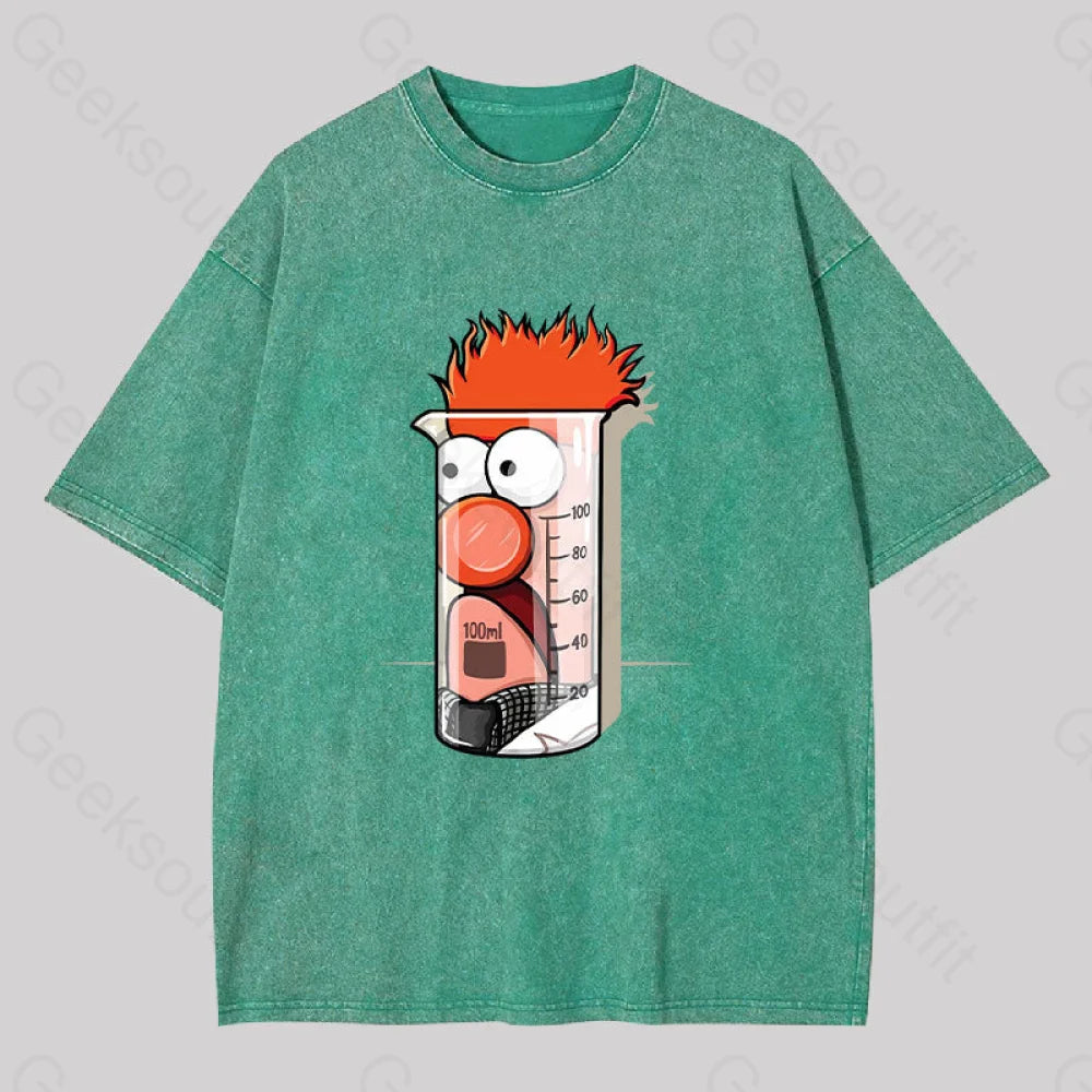 Beaker Dolls Science Washed T-Shirt Grass Green / S