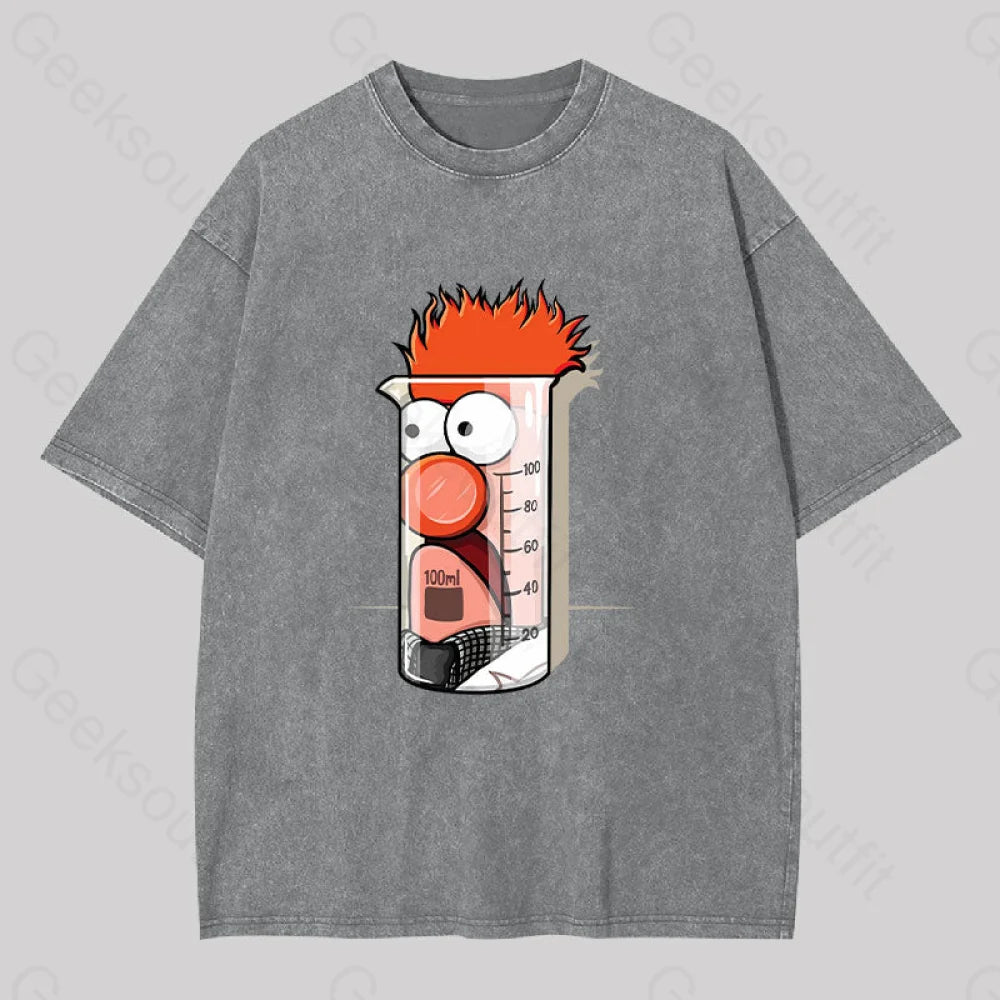 Beaker Dolls Science Washed T-Shirt Grey / S