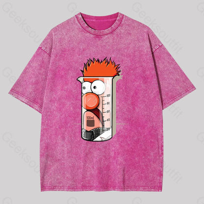 Beaker Dolls Science Washed T-Shirt Rose Red / S