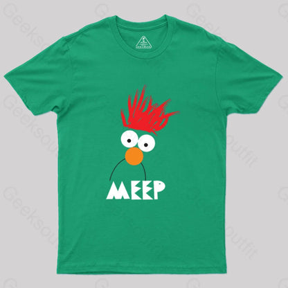 Beaker Meep Geek T-Shirt Green / S