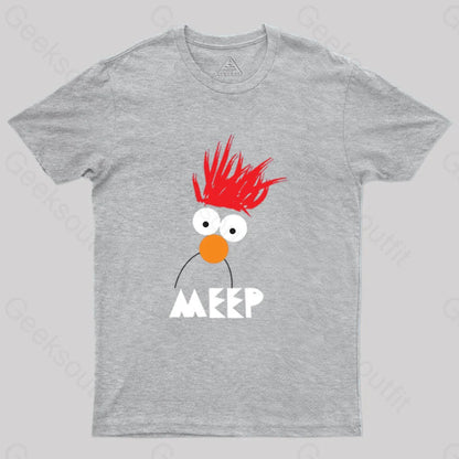 Beaker Meep Geek T-Shirt Grey / S