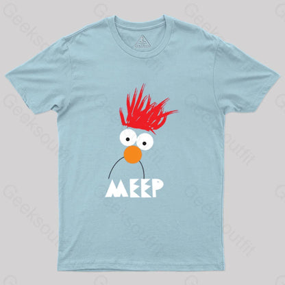 Beaker Meep Geek T-Shirt Light Blue / S