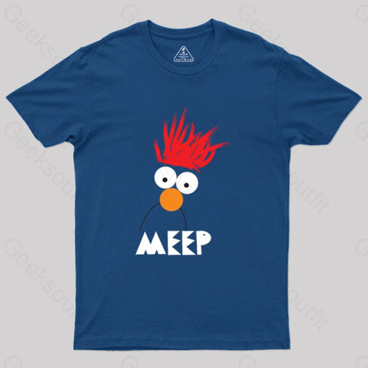 Beaker Meep Geek T-Shirt Navy / S