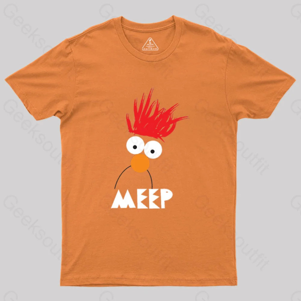 Beaker Meep Geek T-Shirt Orange / S