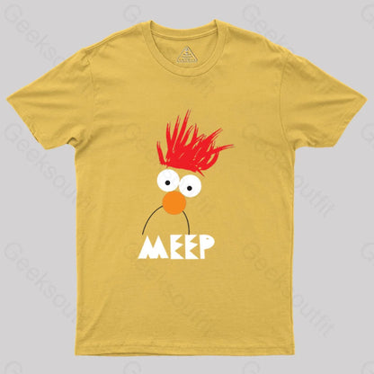 Beaker Meep Geek T-Shirt Yellow / S