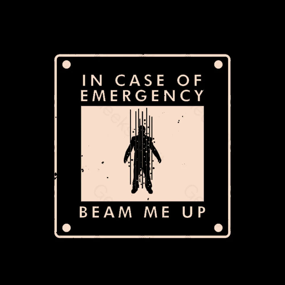 Beam Me Up In Case Of Emergency Nerd T-Shirt