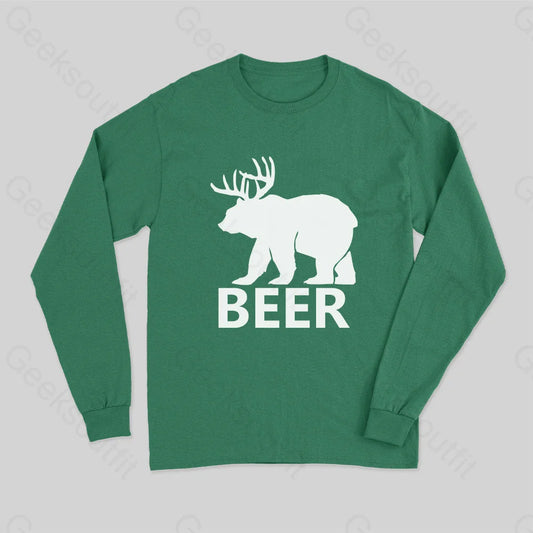 Bear Long Sleeve T-Shirt Green / S